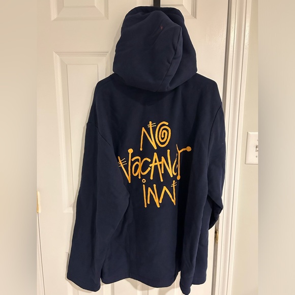 Stussy x No Vacancy Inn navy hoodie. Brand new with tags. - Picture 1 of 4